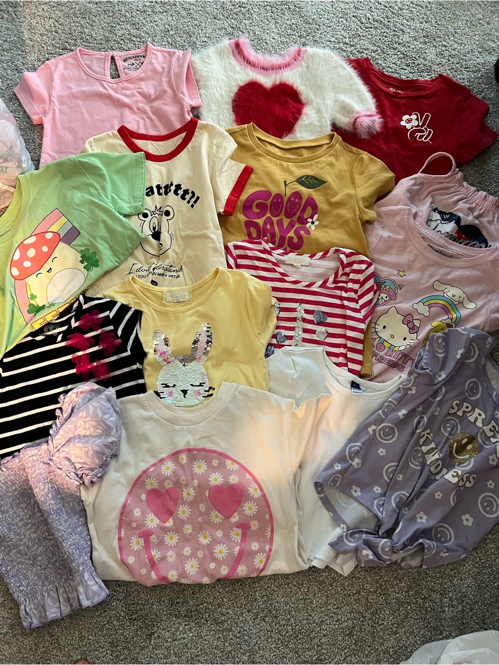 Girls 15 piece T-shirt bundle